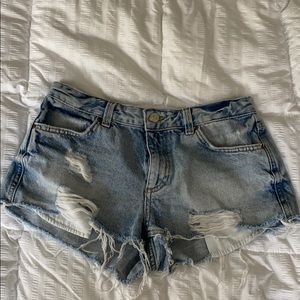 TopShop -US size 4 - Light blue short denim shorts